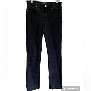 RALPH LAUREN black straight leg jeans